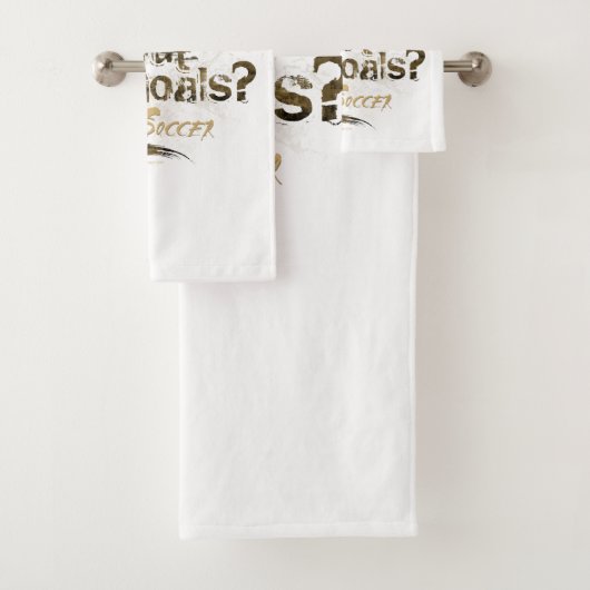 Dekdoekset voor leven zonder doelen (Voetbal) Bad Handdoek (Insitu)