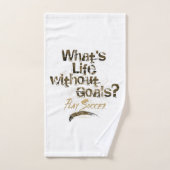 Dekdoekset voor leven zonder doelen (Voetbal) Bad Handdoek (Handdoek)