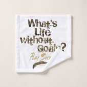 Dekdoekset voor leven zonder doelen (Voetbal) Bad Handdoek (Wasdoekje)