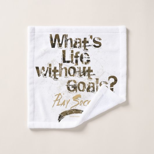 Dekdoekset voor leven zonder doelen (Voetbal) Bad Handdoek (Wasdoekje)