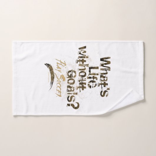 Dekdoekset voor leven zonder doelen (Voetbal) Bad Handdoek (Handdoek)