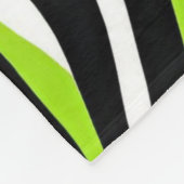 Deken Blauwgroen en groene zebrastrepen Dierenprin (Hoek)