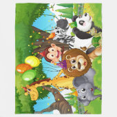 Deken - Dieren - Cartoon (Voorkant)