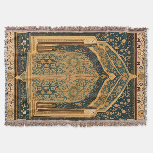 Deken gegooid voor het moslimgebed (Voorkant)