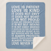 Deken Love Never Fails Sherpa (Voorkant)