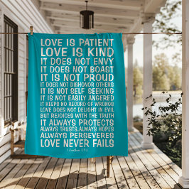 Deken Love Never Fails Sherpa