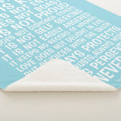 Deken Love Never Fails Sherpa (3/4)