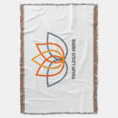 Deken met eigen logo (Voorkant Verticaal)