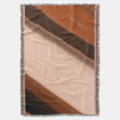 Deken met eigen naam namaak hout fancy gestreept (Voorkant Verticaal)
