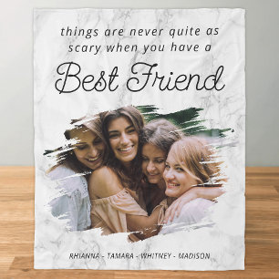 Deken met foto van beste vriendin BFF