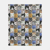Deken met kattengezichten collage (Voorkant)