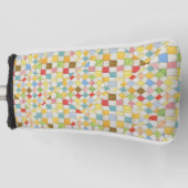 DEKEN MOZAÏEK Golf Putter Hoesje Golfheadcover (Voorkant)