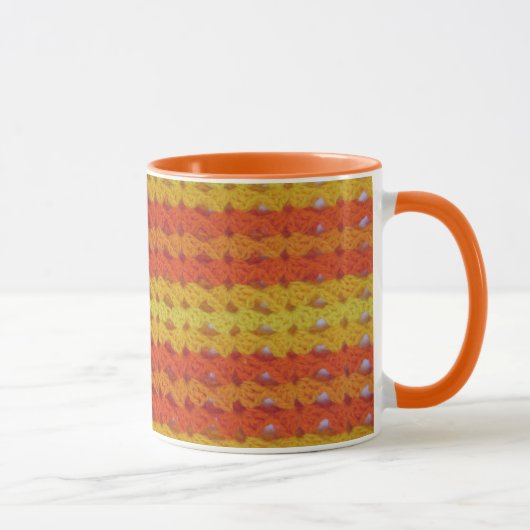 Deken - Oranje Afghaans Mok (Rechts)