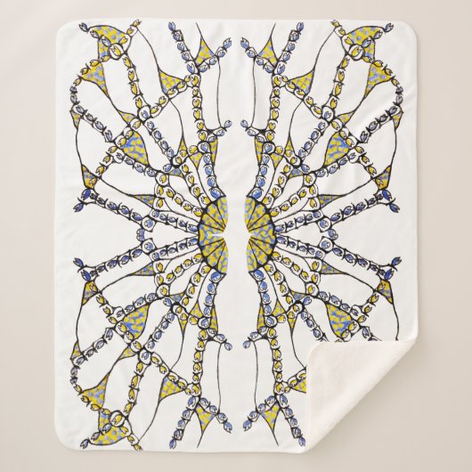 Deken - Sherpa (Doodle - Handgetrokken) (Voorkant)