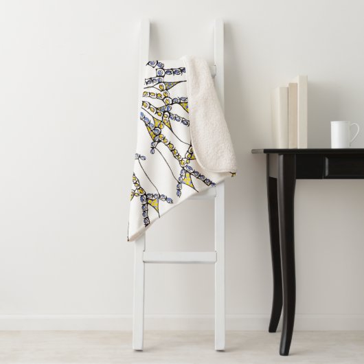 Deken - Sherpa (Doodle - Handgetrokken) (In situ)