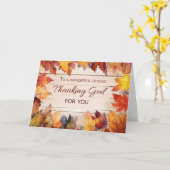 Deken Thanksgiving dankt God herfstbladeren Kaart (Gele Bloem)