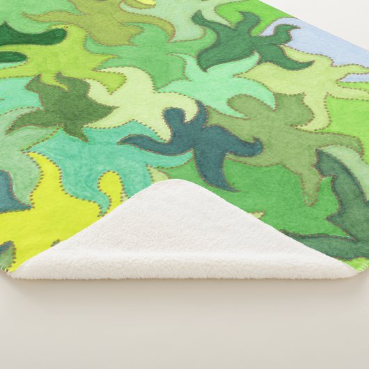 deken van abstract oerwoud (3/4)