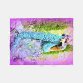 deken van de zeemeerminnende fleece (Voorkant (Horizontaal))