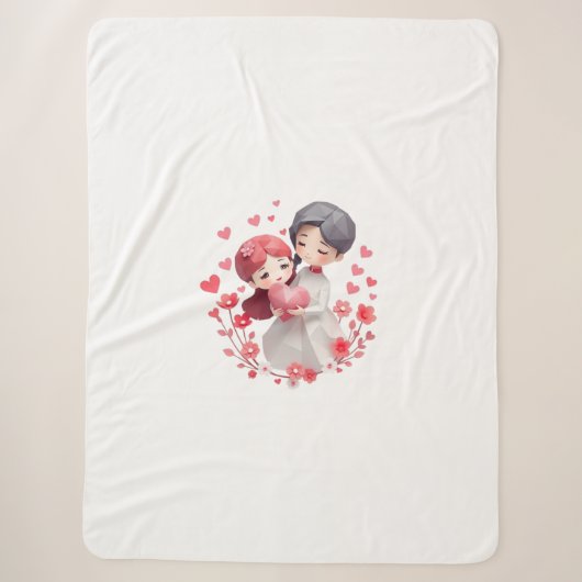 Deken voor koppels "Mr. & Mrs. | Samen Voor Altijd (Voorkant)