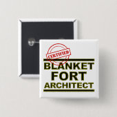 Dekenfort Architect Grappige Knop Speldje (Voorkant /achterkant)