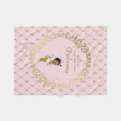 dekens, baby shower, meisje, prinses, fleece deken (Voorkant (Horizontaal))
