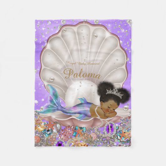 dekens, baby shower, meisje, prinses, fleece deken (Voorkant)