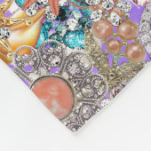 dekens, baby shower, meisje, prinses, fleece deken (Hoek)