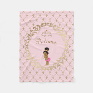dekens, baby shower, meisje, prinses, fleece deken
