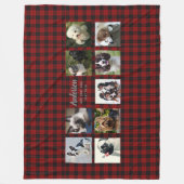 Dekens met foto collage - Buffalo Plaid - Herinner (Voorkant)