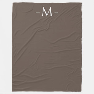 Dekens Moderne bruine monogram groot