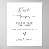 Dekens Trouwbord Tafel Poster (Voorkant)