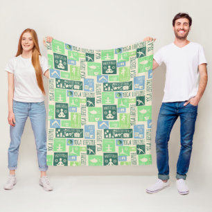 dekens van de yoga Pattern-vlooien