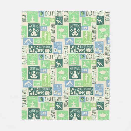 dekens van de yoga Pattern-vlooien (Voorkant)