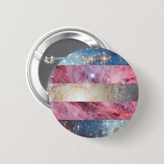 Dekens voor transgendernebula ronde button 5,7 cm (Voorkant /achterkant)