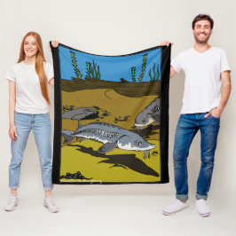 DEKENSEL - MEER STEUR KLEURPLAAT FLEECE DEKEN