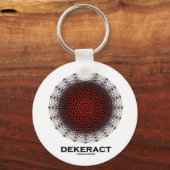 Dekerat (10-dimensionale hyperkubus) sleutelhanger (Voorkant)
