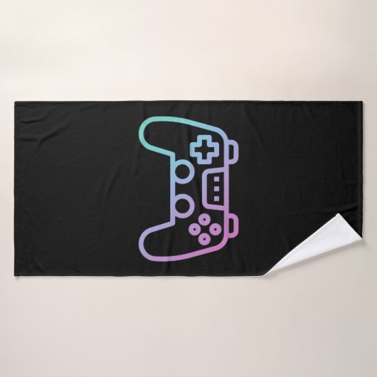 Dekhanddoek, gaming, controller voor gamers badhanddoek (Badhanddoek)