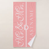 Dekhanddoek voor koraal- en witringen badhanddoek (Badhanddoek)