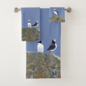 Dekhanddoekset met puffins bad handdoek (Insitu)