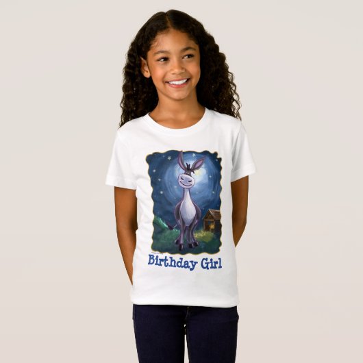 Dekhoofden en spijkers Donkey Birthday Girl T-shir T-shirt (Voorkant volledig)