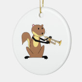 Dekhoorn De Trumpet afspelen Keramisch Ornament (Links)