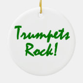 Dekhoorn De Trumpet afspelen Keramisch Ornament (Achterkant)