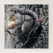 Dekhoorn die een appel eet legpuzzel (Verticaal)