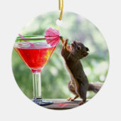 Dekhoorn Drink cocktail Keramisch Ornament (Voorkant)