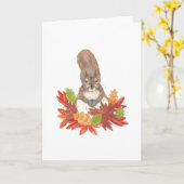 Dekhoorn Drink Koffie in valleien Kaart (Gele Bloem)