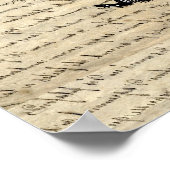 Dekhoorn en hartballonnen poster (Hoek)