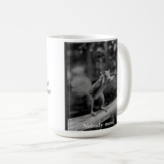 Dekhoorn en noten koffiemok (Voorkant rechts)