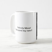 Dekhoorn en noten koffiemok (Voorkant links)