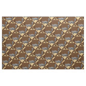 Dekhoorn en noten stof (Fat Quarter)