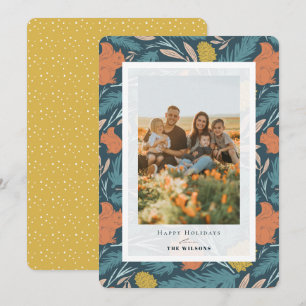 Dekhoorn en Pinecone kerstfeestdag - Fotokaart Kaart